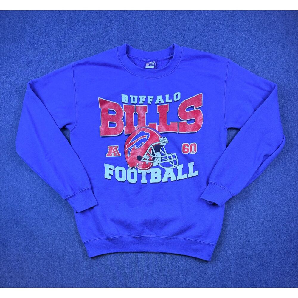 Buffalo Bills NFL Ultra Game Sweatshirt Small Blue Crewneck Football Unisex